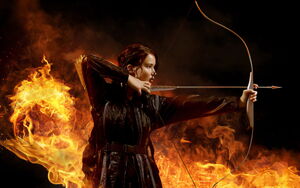 Hunger Games Katniss Fire Wallpaper