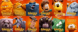 The Garfield Movie official character posters