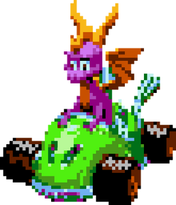 Spyro in Crash Nitro Kart