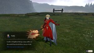 Edelgard's battle model as a Noble after the time skip.