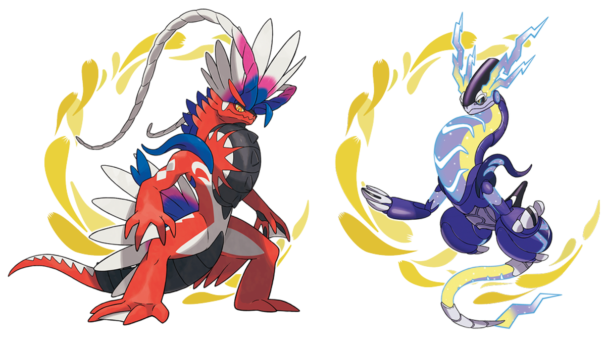 fudou yuusei, koraidon, miraidon, and jack atlas (pokemon and 3