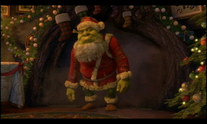 Santa Shrek.