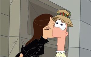 Vanessa kisses Ferb