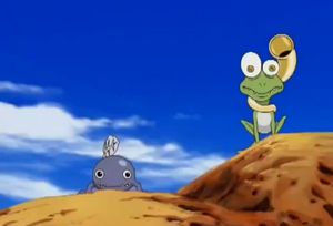Gekomon and Otamamon in Digimon Tamers