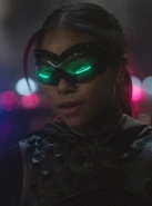 Carrie in his vigilante form