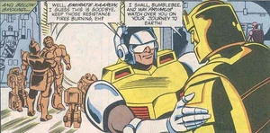 Bumblebee in his Pretender shell