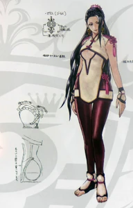 Luong from The King of Fighters XIV artbook.