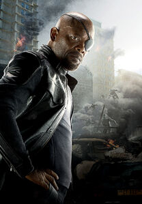 Nick Fury Textless AoU Poster