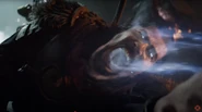 Takeo and Richtofen getting their life essences absorbed by The Warden.