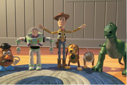 Another picture of Potato Head and his friends in Toy Story