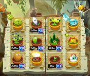 Plants in the Zen Garden of the second game.