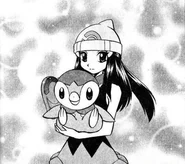 Platinum with her Piplup