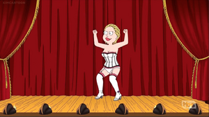 Francine as a Saloon dancer 2