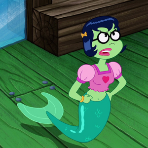 Mindy standing up to King Neptune