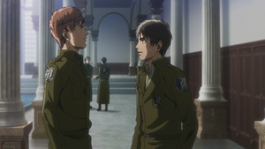 Eren argues with Floch.