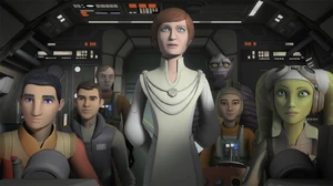 Mon Mothma with Phoenix Squadron in Star Wars Rebels