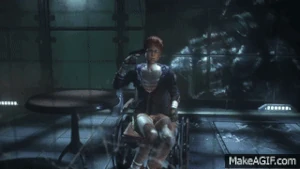 Oracle shoots herself in Batman's illusion.