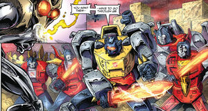 The Dinobots in Regeneration One.