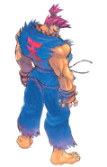 Akuma as he appears in the Console version of Super Street Fighter II Turbo