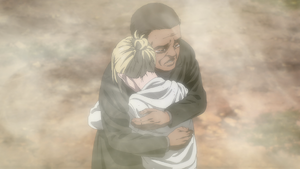 Annie reunites with her father
