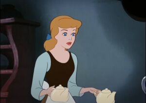 Despite saying Lucifer has good points, Cinderella can't think of anything good about him.