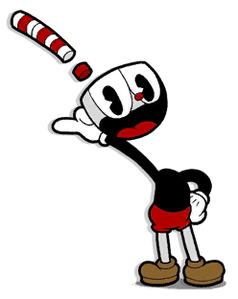 Cuphead tipping his head.