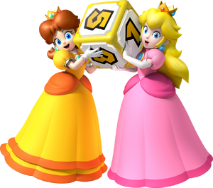 Princess Daisy and Princess Peach in Mario Party 9