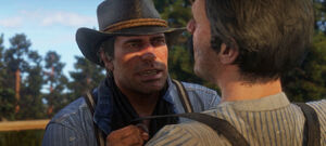 Arthur confronting Thomas Downes.