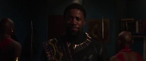 Young T'Chaka in Black Panther, reuniting with his brother.