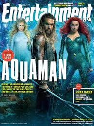 Entertainment cover with Aquaman, Mera and Atlanna.