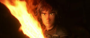 Hiccup witnessing Grimmel disappearing as he has that he will destroy everything he loves if he doesn’t give up Toothless