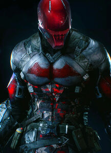 Arkham Knight's appearance resembling the Red Hood.