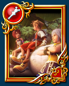 Key Scene #4 Power card featuring Riku in Kingdom Hearts Dark Road