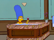 Marge in a jacuzzi