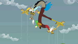 Discord playing with objects like marionettes
