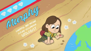 Murphy's character portrait, aspiring to grow up to be a geologist.