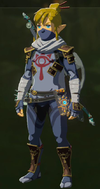 Link wearing the stealth set in Breath of the Wild