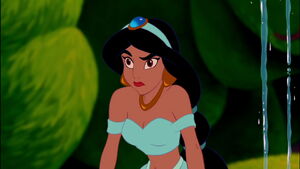 Jasmine upset after arguing with her father.