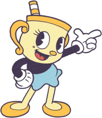 NTWRK - Boy's The Cuphead Show! Mugman Ms. Chalice and Cuphead