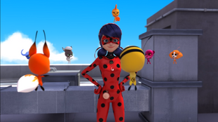 Kwamis cheer Ladybug