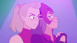 Adora being taunted by Catra.