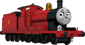 Free download  MMD James the Red Engine (DL) transparent