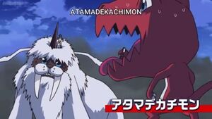 Ikkakumon fights Atamadekachimon