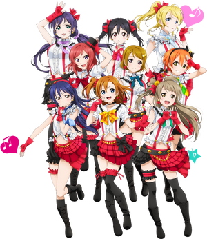 Anime SVG Love Live Muses Decal Clipart School Idol Printable 