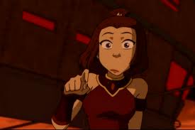 Suki's face after Ozai tells her that he's still alive.