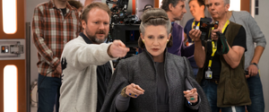 TLJ - Carrie Fisher and Rian Johnson