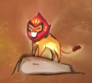 Painting of Askari, the leader and fiercest member of the first Lion Guard