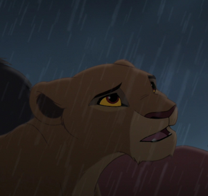 Kiara persuades Simba to accept the Outsiders.