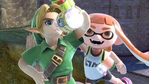 Young Link with Inkling