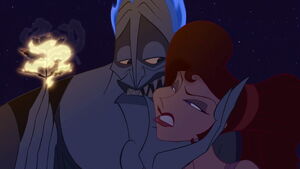 Unfortunatley, her love for Herc convinces Hades that SHE is Herc's weakness.